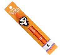 Stands Out, Supplying Outstanding Gifts A Initial Letter Kids Personalised Orange Retractable Pen With a Fun Penguin Character With Blue Ink