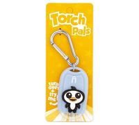 Stands Out, Supplying Outstanding Gifts A Letter Initial Penguin Kids Pale Blue Novelty Personalised Mini LED Toy Torch Carabiner Clip