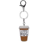 Stands Out, Supplying Outstanding Gifts A Liquid Hug Coffee Cup Novelty Keyring Bag Tag Charm