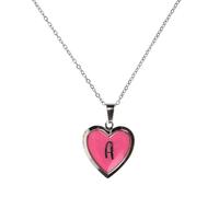 Stands Out, Supplying Outstanding Gifts A Personalised Heart Shaped Glow In The Dark Locket Pink Initial Pendant Kids Necklace