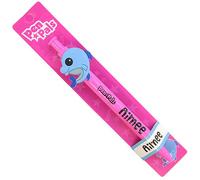Stands Out, Supplying Outstanding Gifts Aimee Girls Personalised Pink Retractable Pen With a Fun Dolphin Character With Blue Ink