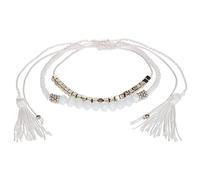 Stands Out, Supplying Outstanding Gifts Aloha Girls Womens White Beaded Anklet Ankle Bracelet Adjustable Beach Bead Foot Jewellery