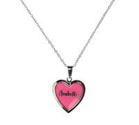 Stands Out, Supplying Outstanding Gifts Arabella Personalised Heart Shaped Glow In The Dark Locket Pink Name Pendant Kids Necklace