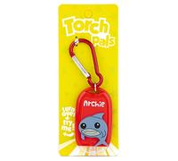 Stands Out, Supplying Outstanding Gifts Archie Name Shark Boys Red Novelty Personalised Mini LED Toy Torch Carabiner Clip