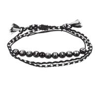 Stands Out, Supplying Outstanding Gifts Best Friend Personalised Boys Friendship Bracelet Black Message Alphabet Beads