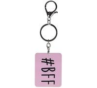 Stands Out, Supplying Outstanding Gifts #BFF Best Friends Forever Pink Novelty Keyring Bag Tag Charm