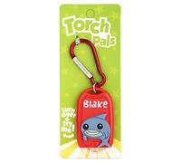Stands Out, Supplying Outstanding Gifts Blake Name Shark Boys Red Novelty Personalised Mini LED Toy Torch Carabiner Clip