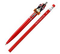 Stands Out, Supplying Outstanding Gifts Bonjour Frenchie French Bulldog Pen and Pencil Set Kids Charm Topper School Stationary Kits Gift