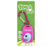 Stands Out, Supplying Outstanding Gifts Caitlin Name Dolphin Girls Pink Novelty Personalised Mini LED Toy Torch Carabiner Clip