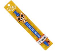 Stands Out, Supplying Outstanding Gifts Cameron Kids Personalised Blue Retractable Pen With a Fun Tiger Character With Blue Ink