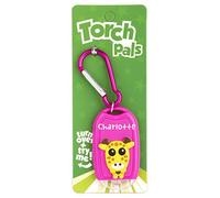 Stands Out, Supplying Outstanding Gifts Charlotte Name Giraffe Girls Pink Novelty Personalised Mini LED Toy Torch Carabiner Clip