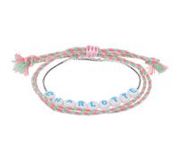 Stands Out, Supplying Outstanding Gifts Charlotte Personalised Girls Friendship Bracelet Name Multicolour Pink Alphabet Bead
