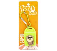 Stands Out, Supplying Outstanding Gifts Cheeky Monkey Kids Green Novelty Personalised Mini LED Toy Torch Carabiner Clip