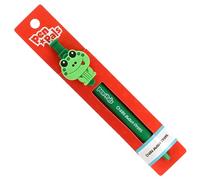 Stands Out, Supplying Outstanding Gifts Crazy About Frogs Kids Personalised Dark Green Retractable Pen With a Fun Frog Character With Blue Ink