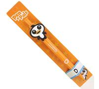 Stands Out, Supplying Outstanding Gifts D Initial Letter Kids Personalised Orange Retractable Pen With a Fun Penguin Character With Blue Ink