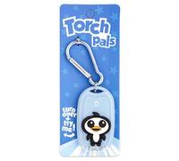 Stands Out, Supplying Outstanding Gifts D Letter Initial Penguin Kids Pale Blue Novelty Personalised Mini LED Toy Torch Carabiner Clip