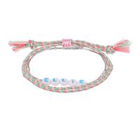 Stands Out, Supplying Outstanding Gifts Ellie Personalised Girls Friendship Bracelet Name Multicolour Pink Alphabet Bead
