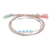 Stands Out, Supplying Outstanding Gifts Emma Personalised Girls Friendship Bracelet Name Multicolour Pink Alphabet Bead