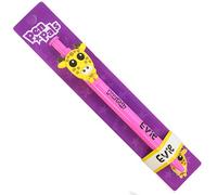 Stands Out, Supplying Outstanding Gifts Evie Girls Personalised Pink Retractable Pen With a Fun Giraffe Character With Blue Ink