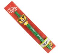 Stands Out, Supplying Outstanding Gifts Henry Boys Personalised Dark Green Retractable Pen With a Fun Lion Character With Blue Ink