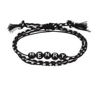 Stands Out, Supplying Outstanding Gifts Henry Personalised Boys Friendship Bracelet Black Name Alphabet Beads
