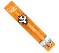 Stands Out, Supplying Outstanding Gifts J Initial Letter Kids Personalised Orange Retractable Pen With a Fun Penguin Character With Blue Ink