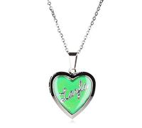 Stands Out, Supplying Outstanding Gifts Layla Girls Personalised Name Heart Shaped Mood Locket Pendant Kids Necklace