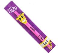 Stands Out, Supplying Outstanding Gifts Lola Girls Personalised Pink Retractable Pen With a Fun Giraffe Character With Blue Ink