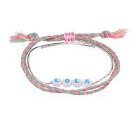 Stands Out, Supplying Outstanding Gifts Lola Personalised Girls Friendship Bracelet Name Multicolour Pink Alphabet Bead