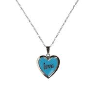 Stands Out, Supplying Outstanding Gifts Love Personalised Heart Shaped Glow In The Dark Locket Blue Pendant Kids Necklace