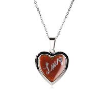 Stands Out, Supplying Outstanding Gifts Lucy Girls Personalised Name Heart Shaped Mood Locket Pendant Kids Necklace