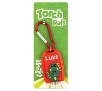 Stands Out, Supplying Outstanding Gifts Luke Name Dinosaur Boys Red Novelty Personalised Mini LED Toy Torch Carabiner Clip