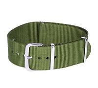 Stands Out, Supplying Outstanding Gifts NATO Style Watch Strap Band Army Military Nylon Webbing - Khaki, 22mm
