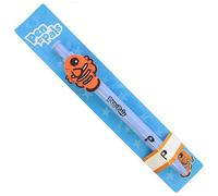 Stands Out, Supplying Outstanding Gifts P Initial Letter Kids Personalised Light Blue Retractable Pen With a Fun Nemo Character With Blue Ink