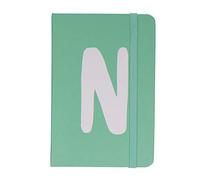 Stands Out, Supplying Outstanding Gifts Personalised Monogram Initial A6 Hardback Ruled Notebook Letter N