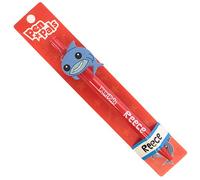 Stands Out, Supplying Outstanding Gifts Reece Boys Personalised Red Retractable Pen With a Fun Shark Character With Blue Ink