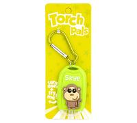 Stands Out, Supplying Outstanding Gifts Skye Name Monkey Kids Green Novelty Personalised Mini LED Toy Torch Carabiner Clip
