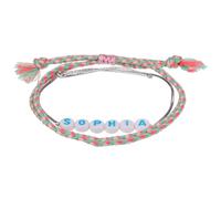 Stands Out, Supplying Outstanding Gifts Sophia Personalised Girls Friendship Bracelet Name Multicolour Pink Alphabet Bead