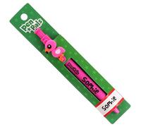 Stands Out, Supplying Outstanding Gifts Sophie Girls Personalised Pink Retractable Pen With a Fun Flamingo Character With Blue Ink