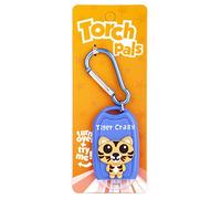 Stands Out, Supplying Outstanding Gifts Tiger Crazy Kids Blue Novelty Personalised Mini LED Toy Torch Carabiner Clip