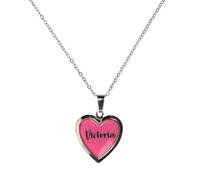 Stands Out, Supplying Outstanding Gifts Victoria Personalised Heart Shaped Glow In The Dark Locket Pink Name Pendant Kids Necklace