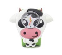 Stands Out, Supplying Outstanding Gifts Wacky Watch Cow Farmyard Design Slapwatch Fast Fit Kids Childrens Silicone Watch Band Learn to Tell The Time Unisex Instant Fit Any Size