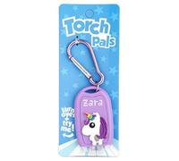 Stands Out, Supplying Outstanding Gifts Zara Name Unicorn Girls Purple Novelty Personalised Mini LED Toy Torch Carabiner Clip