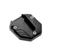 Stands Pad Aluminum Alloy Motorcycle Bike Kickstand Extender Foot Side Stand Extension Pad Support Plate Motorbike Accessories(Black)