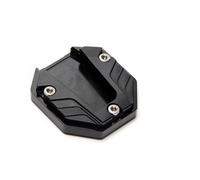 Stands Pad Aluminum Alloy Motorcycle Bike Kickstand Extender Foot Side Stand Extension Pad Support Plate Motorbike Accessories(Black)