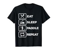 Standup paddle Eat Sleep Paddle Repeat Watersports Board T-Shirt