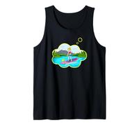 Standup SUP Paddling Girl Thinking About Paddle Boarding Tank Top