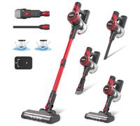 Stanew 6-in-1 Cordless Vacuum Cleaner, Lightweight Handheld Vacuum, 22.2V Rechargeable Vacuum Cleaner, 40-Minute Runtime, 0.8L Capacity, for Carpet, Pet Hair, Car.