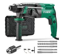 STANEW 950W Corded Hammer Drill, SDS-Plus, 0-1150 RPM/5100 BPM Rotary Hammer with 4 Functions and Safety Clutch, 360° Rotating Handle, Variable Speed, for Concrete, Steel, Wood