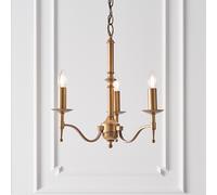 stanford 3 lights pendant light in antique brass
